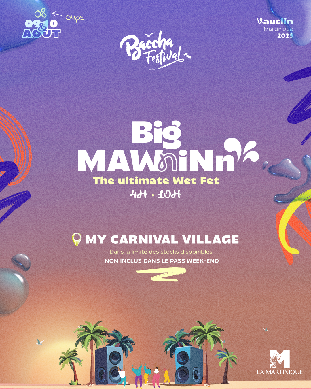 Visuel Big Mawninn pour Baccha festival